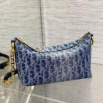 Christian Dior Diorstar Hobo Bag with Chain Blue